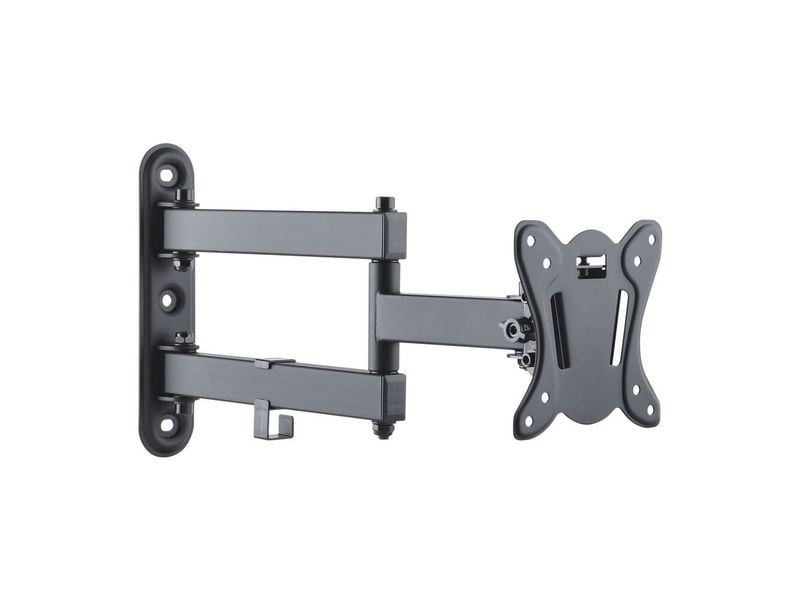 PureMounts Wandhalterung PM-FM12-100 Schwarz Neig- und schwenkbarer TV-Halter