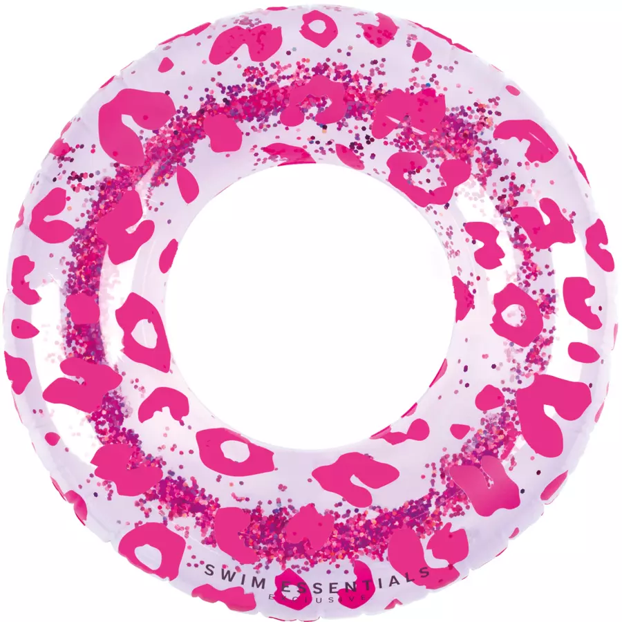 Swim Essentials Schwimmring Neon Leopard 90 cm