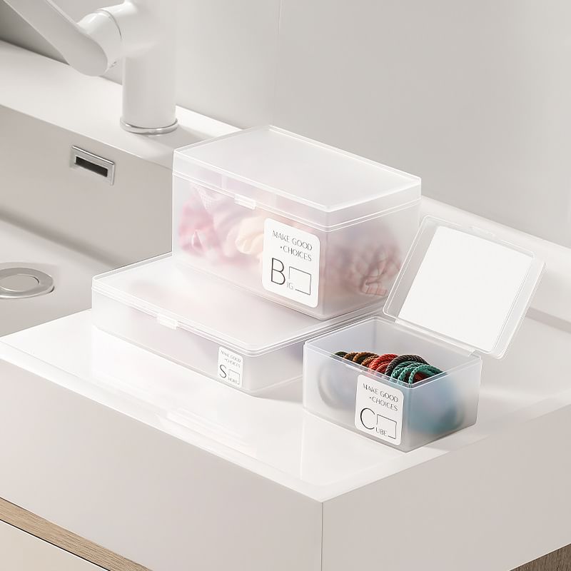 Sabam - Transparante plastic opbergdoos (verschillende designs)