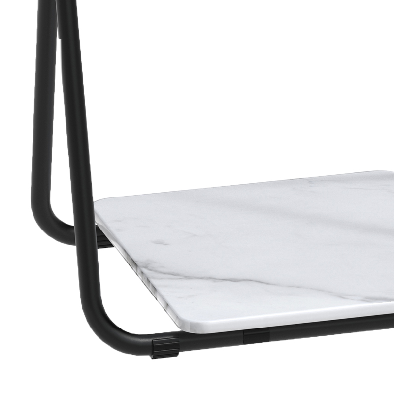 Portant double pour serviettes