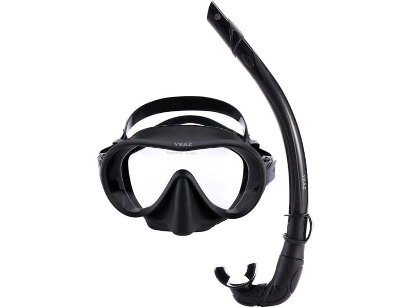 YEAZ Ocean Vibes Snorkel & Mask Schwarz Tauchmaske