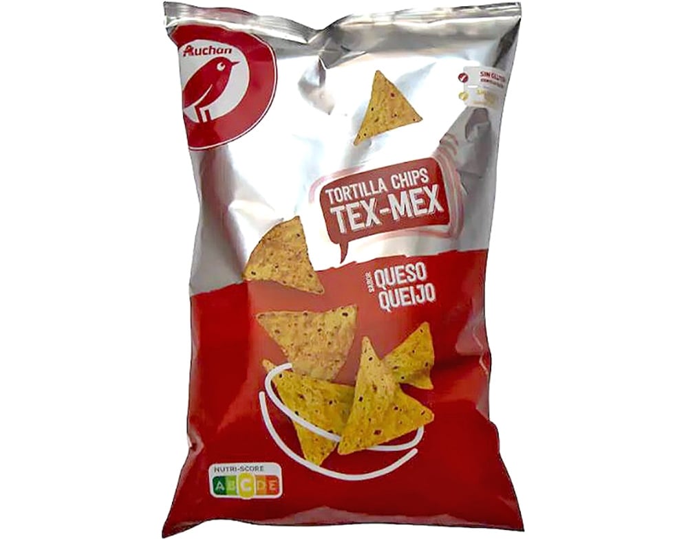 APERITIVO AUCHAN TEX MEX SABOR QUEIJO 150G