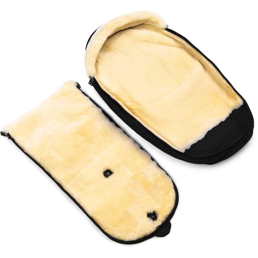 Werner Christ Baby Lammfellfußsack LADIS black