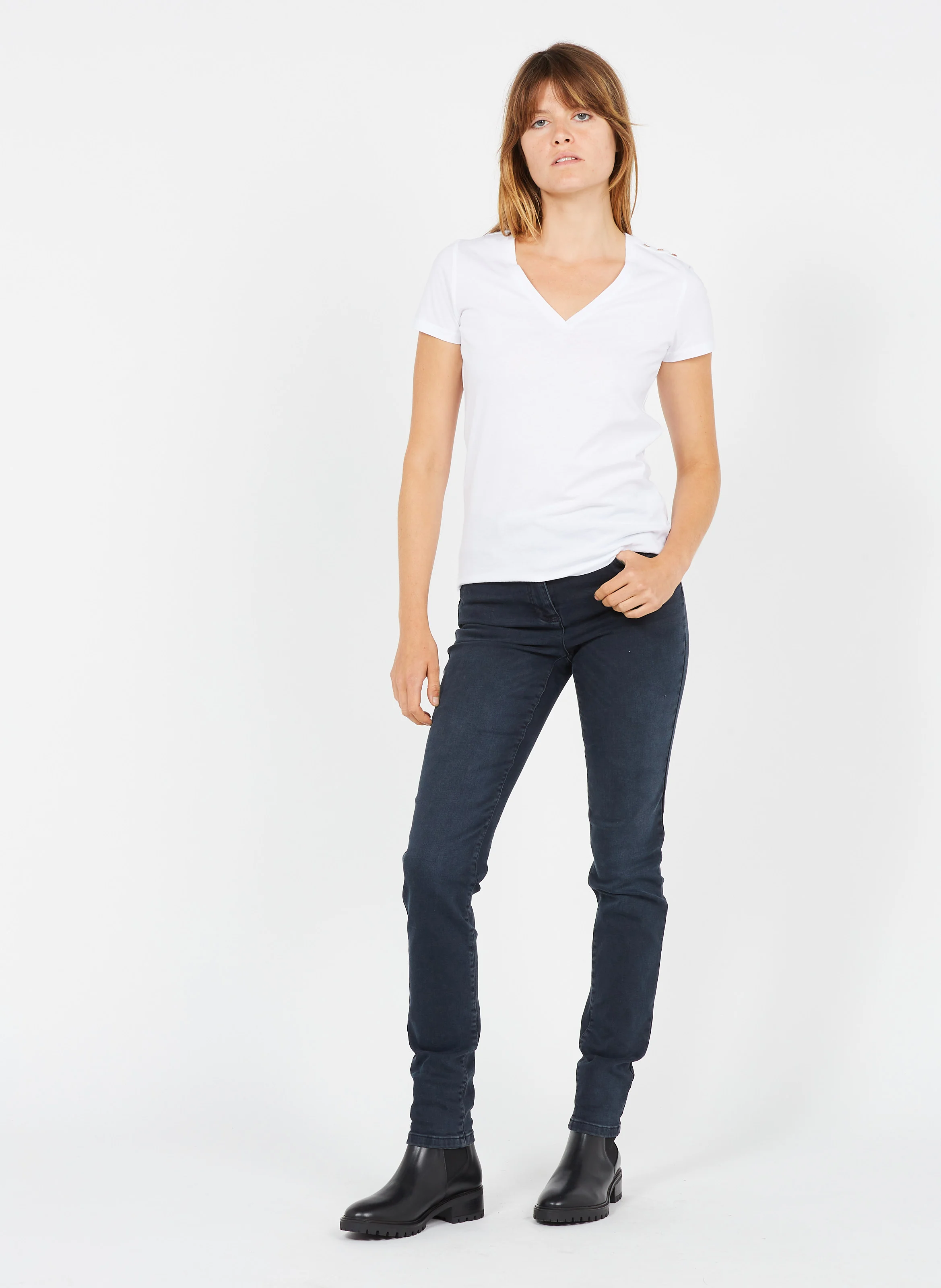 AINWICK - Bottines en cuir | Noir
