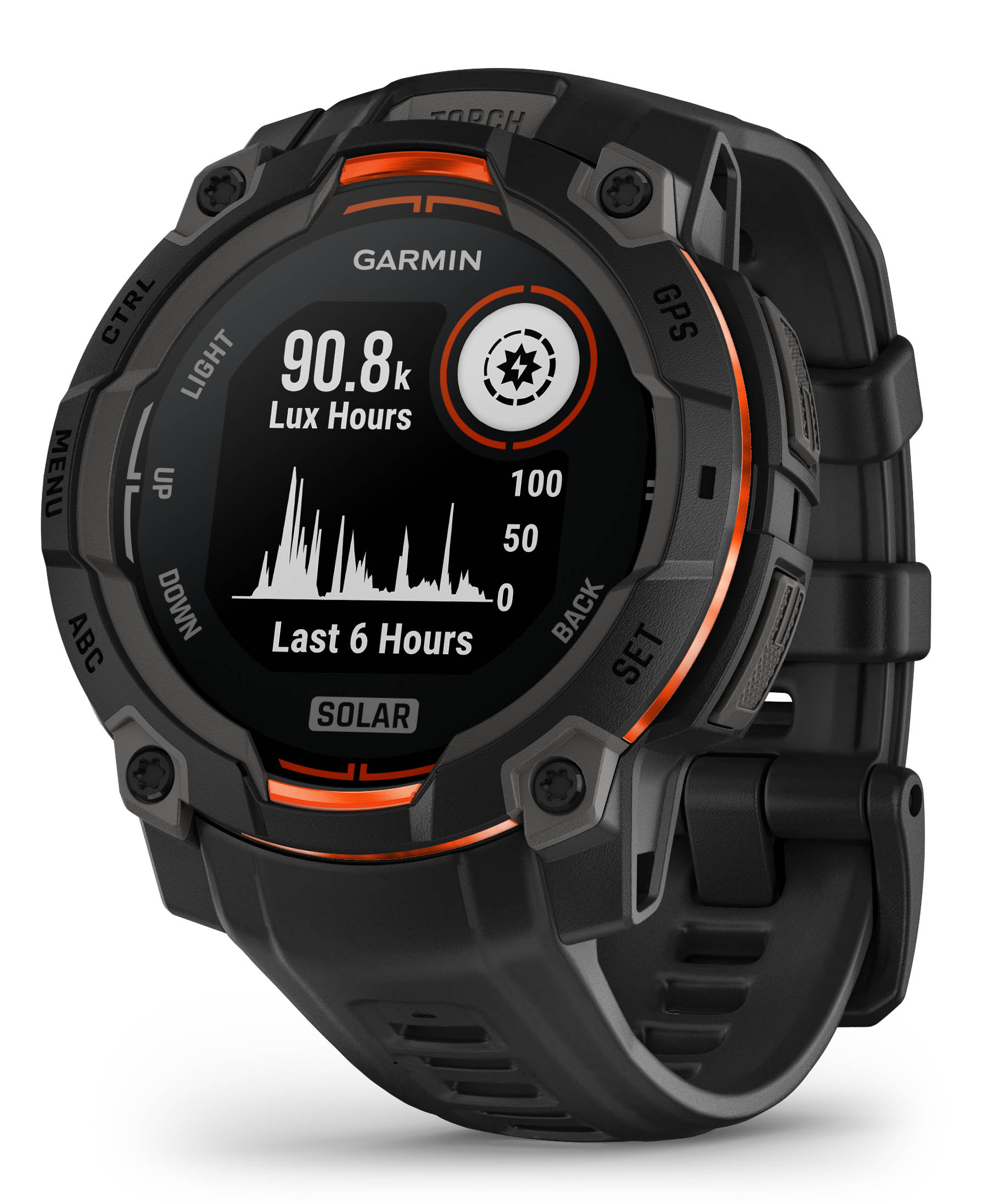 Instinct 3 - Solar - 45mm Black Bezel/Black Band