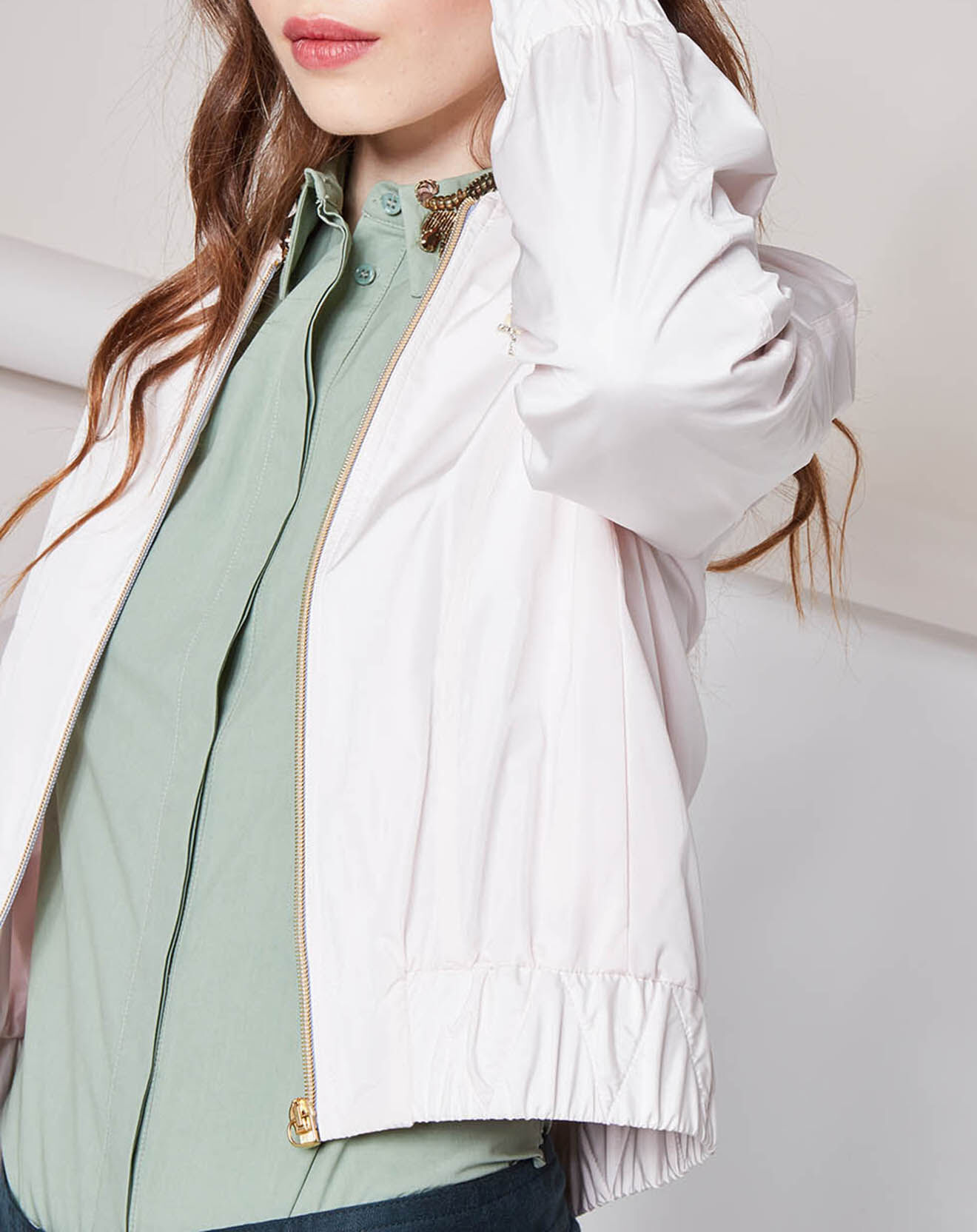 Tara Jarmon Blouson bombers Iris rose pâle