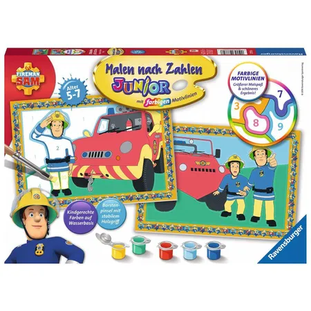 Ravensburger Malen nach Zahlen Junior Feuerwehrmann Sam