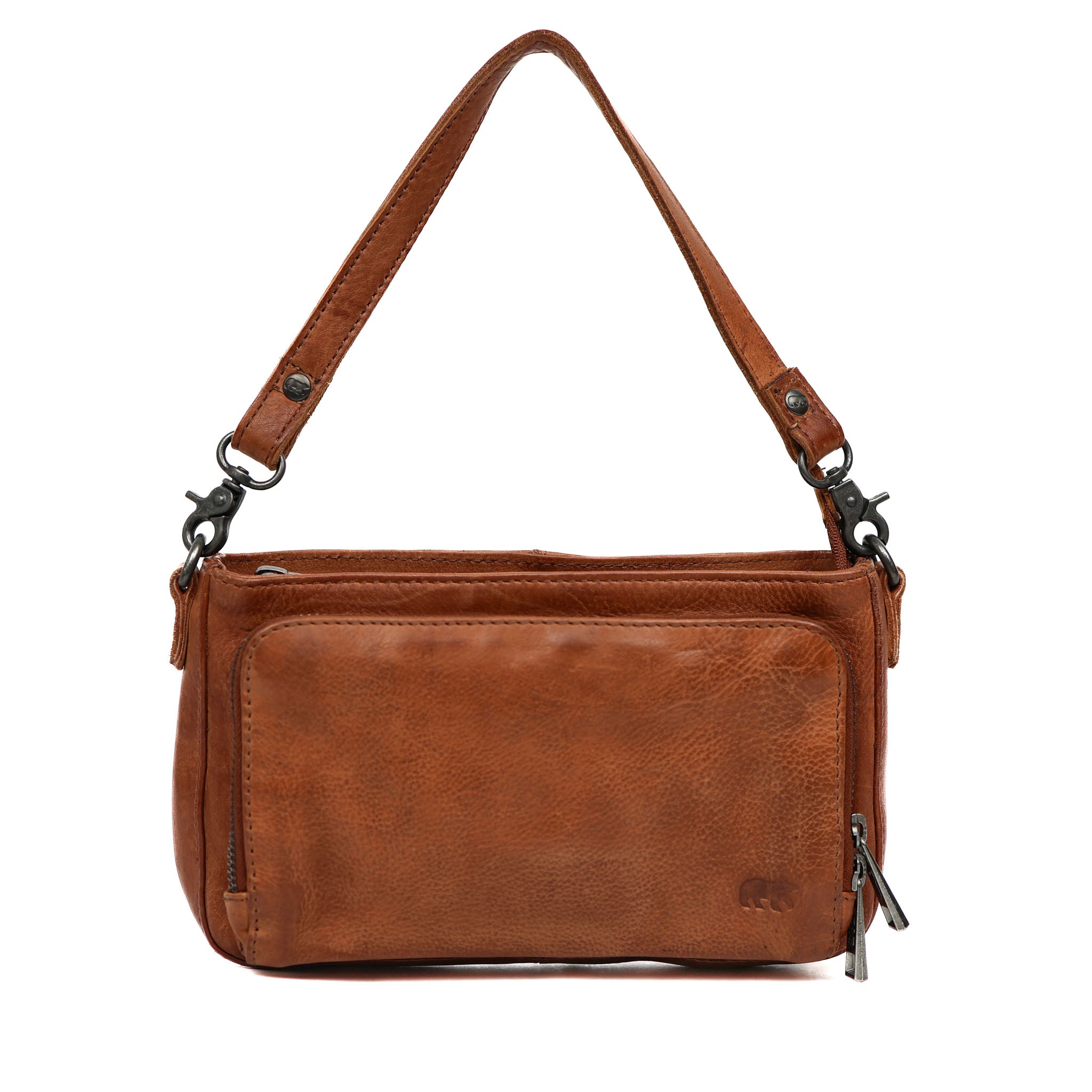 Klein hand-/schoudertasje 'Livia' cognac COGNAC