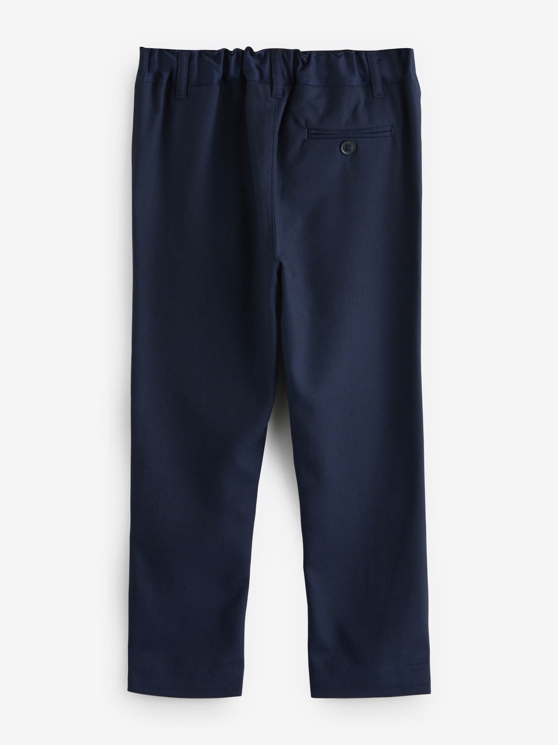 Marineblauw - Clarks Pull On Regular Fit Trousers 2 Pack