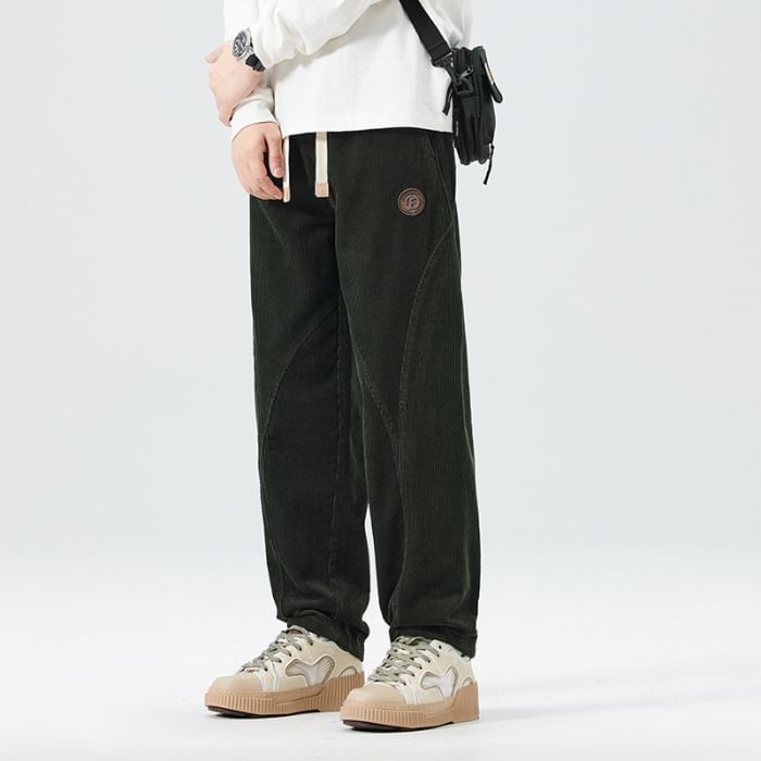 Nataro - Mid Rise Plain Straight Leg Sweatpants