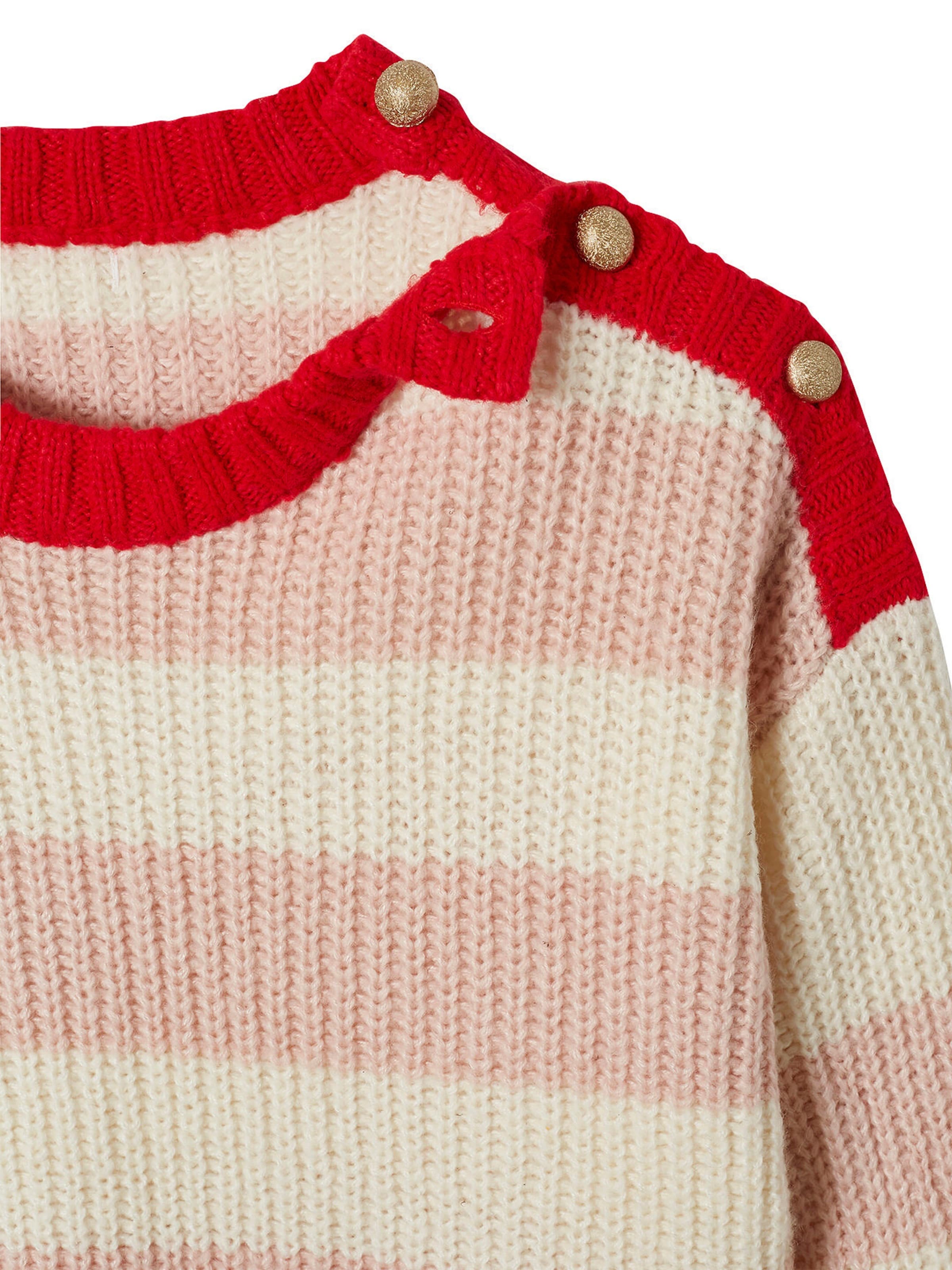 Vertbaudet Damen Pullover Mama-Tochter-Capsule STREIFENLIEBE rosa gestreift