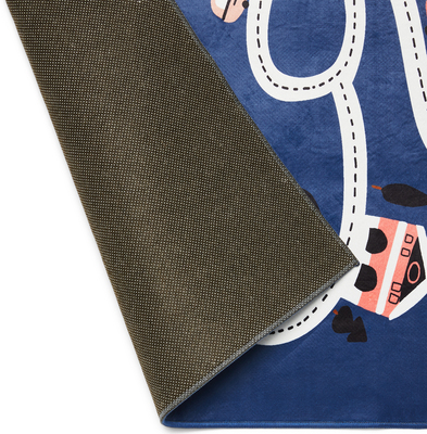 Alice & Alice & Fox Gulvteppe 80x150 Bilbane, Indigo