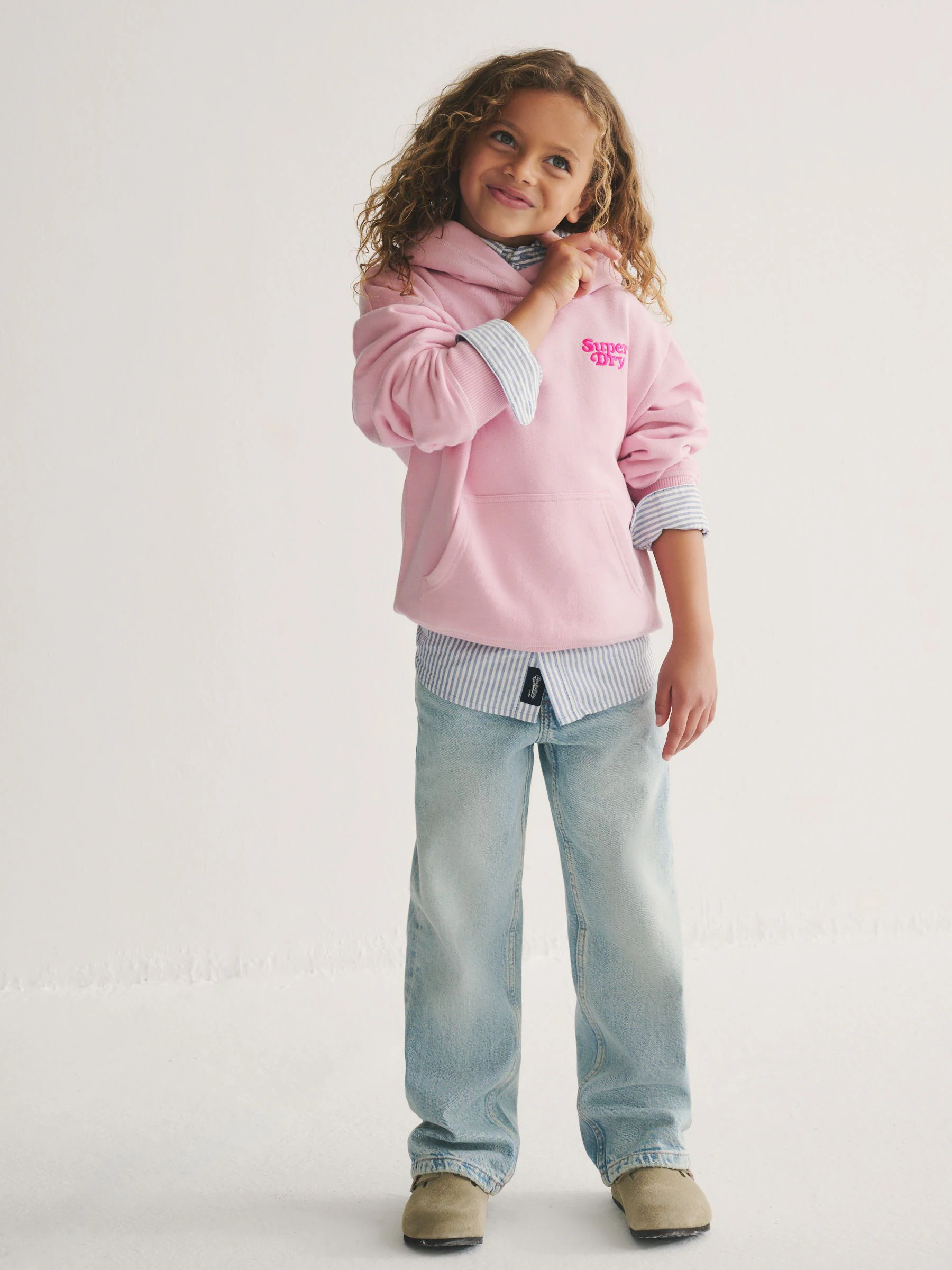 Roze - Superdry Essentials-hoodie