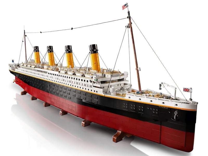 (9090-tlg. Set) Icons Klemmbausteine Spielzeug Kreuzfahrtschiff Modell Bausatz (10294) - Titanic