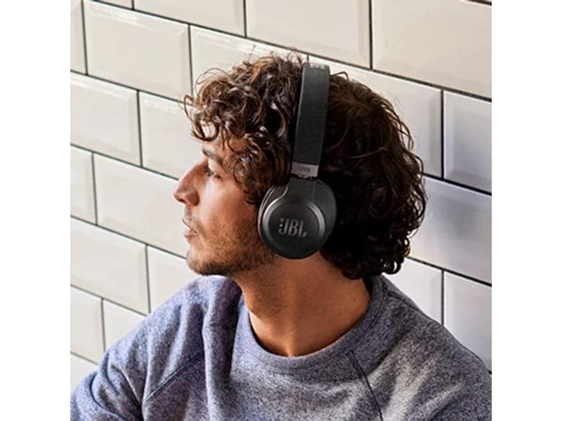 JBL Wireless Over-Ear-Kopfhörer LIVE 660NC Schwarz Kabelloser Over-Ear-Kopfhörer Mit Noise-Cancelling