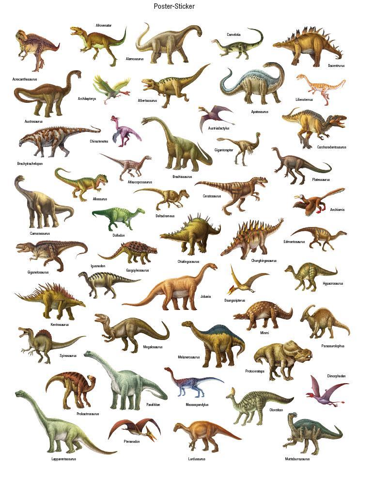 Glow-in-the-Dark Dinosaurier: Mein großer Stickeratlas