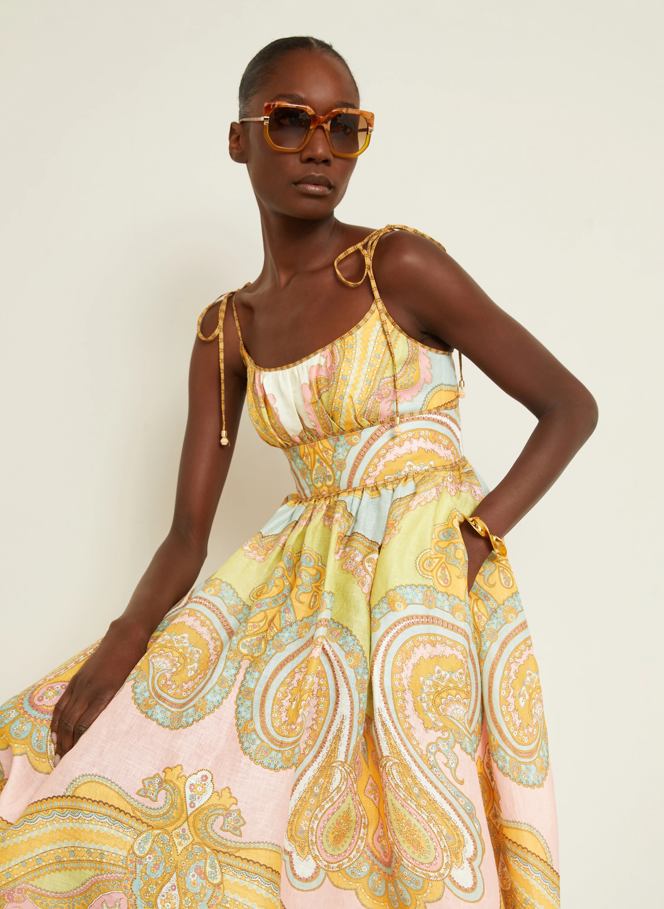 ZIMMERMANN Leinenkleid MAXINE