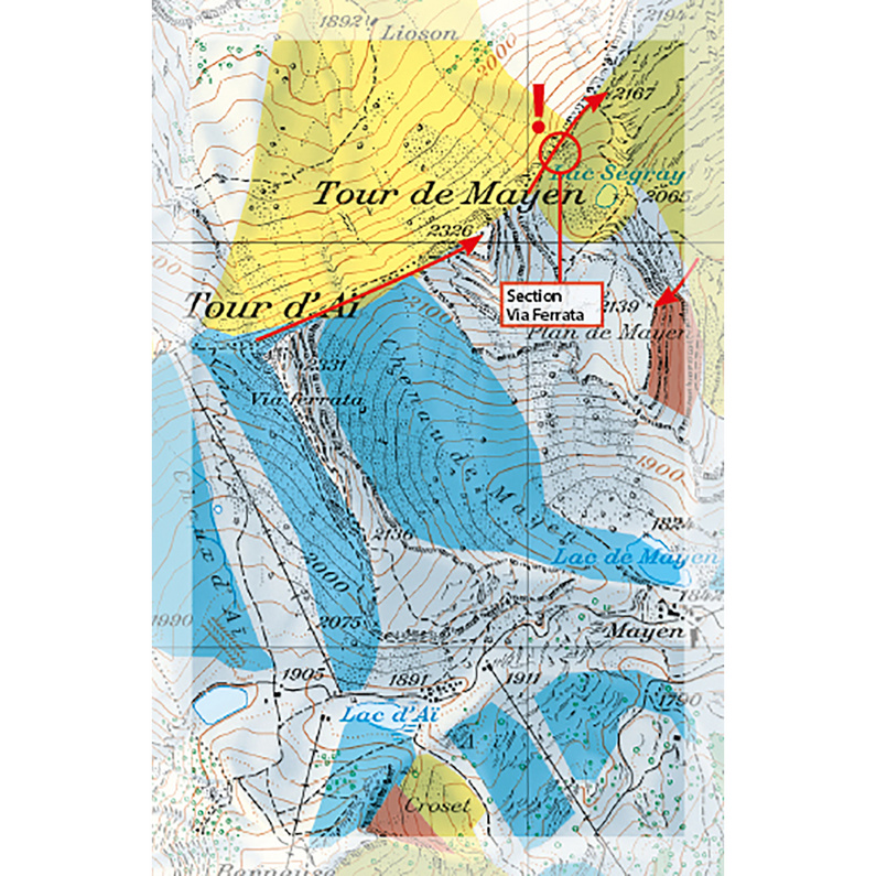 Freeride Map Glacier3000/Alpes Vaudoises - Ski