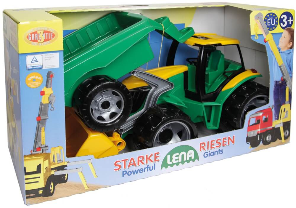 Simm Starke Riesen Traktor mit Schaufel und Anhänger, Schauk