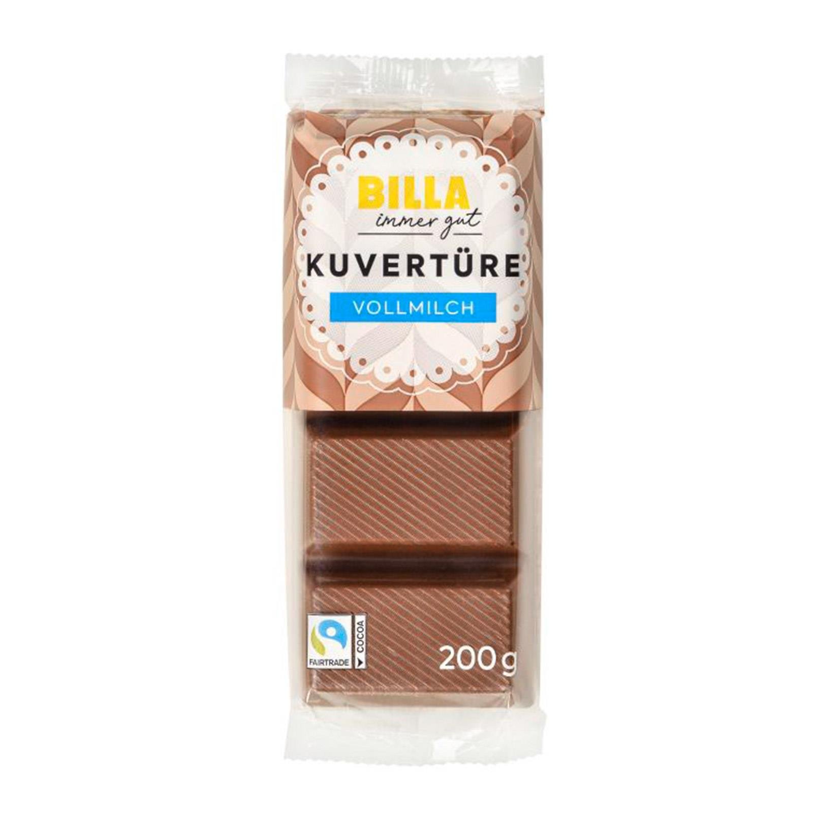 BILLA Kuvertüre Vollmilch