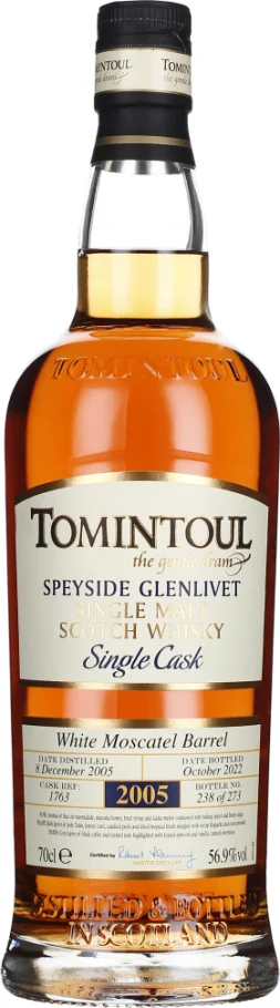 TOMINTOUL 16 YEARS 2005 MOSCATEL SINGLE CASK 70CL