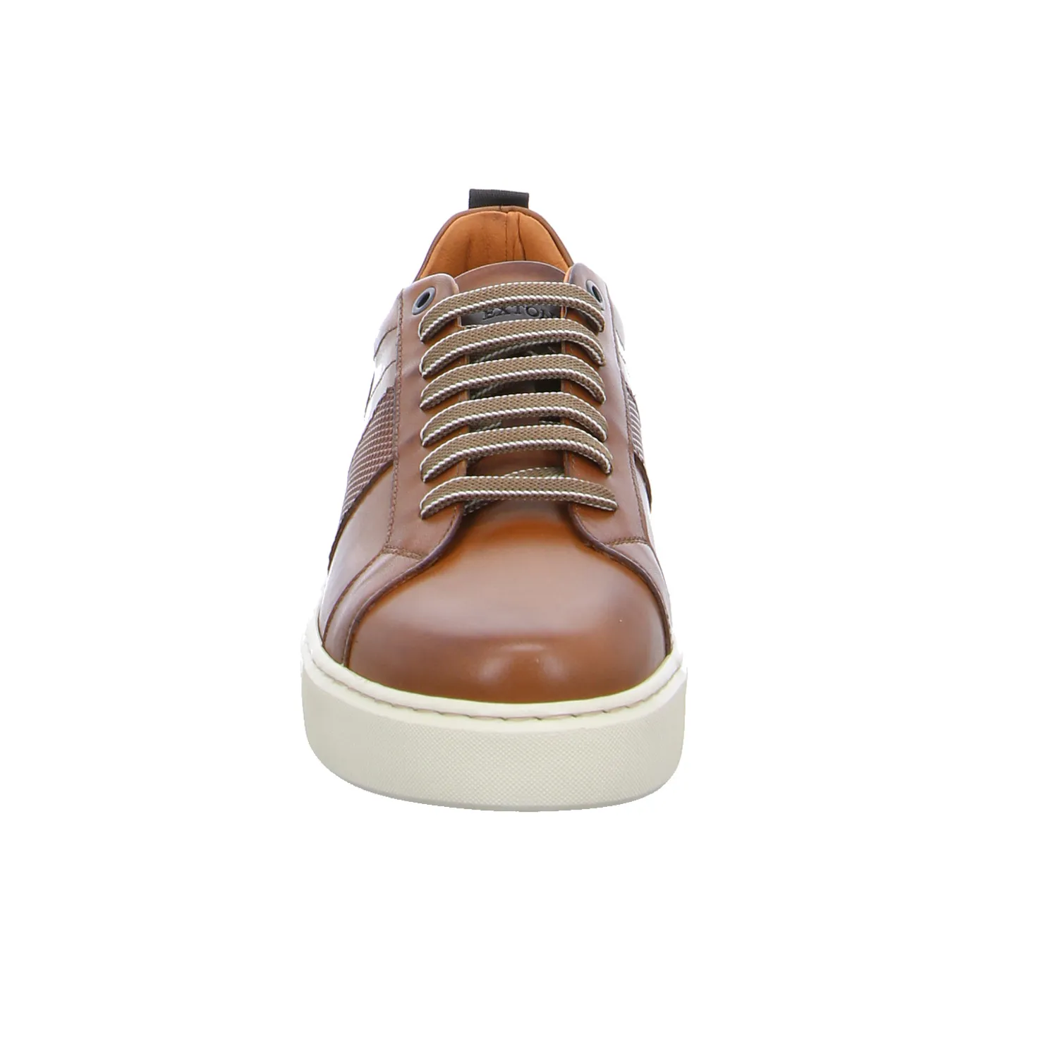 EXTON Halbschuhe Sneaker Cognac Leder