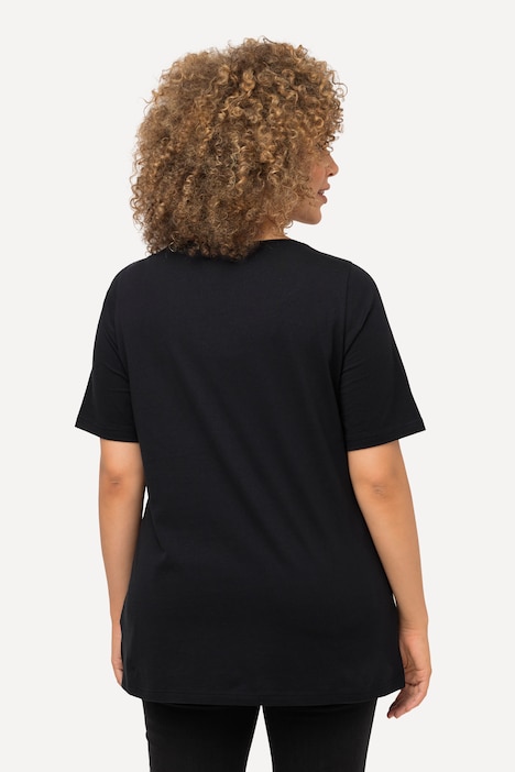 Weihnachts-Shirt, Eichhörnchen, V-Ausschnitt, Halbarm