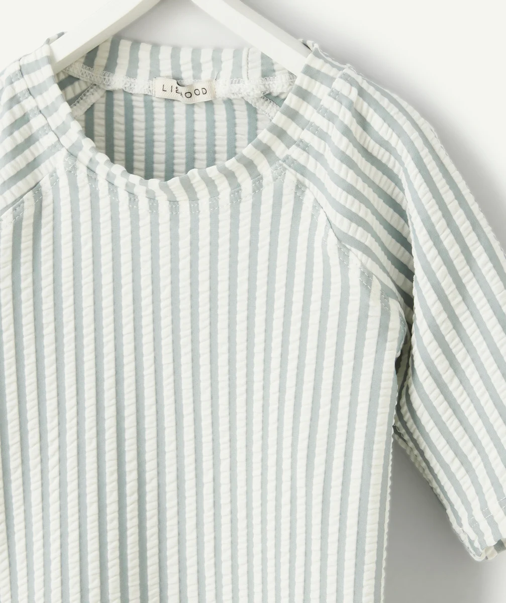 LIEWOODT-SHIRT DE BAIN NOAH RAYÉ BLEU ET BLANC