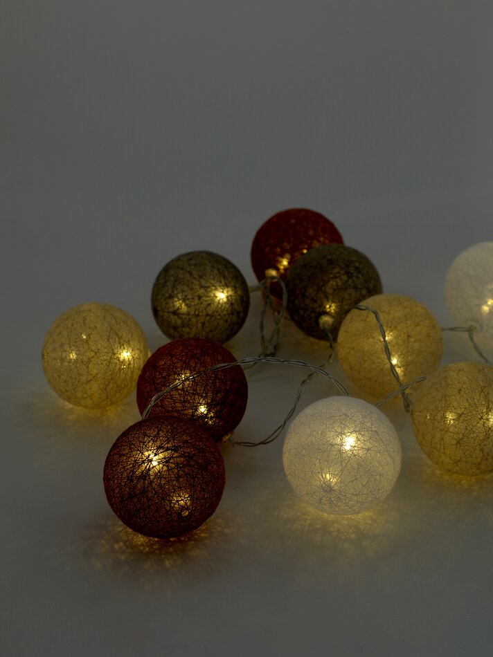 Cordão de luzes LED com 10 LEDs - Marrom