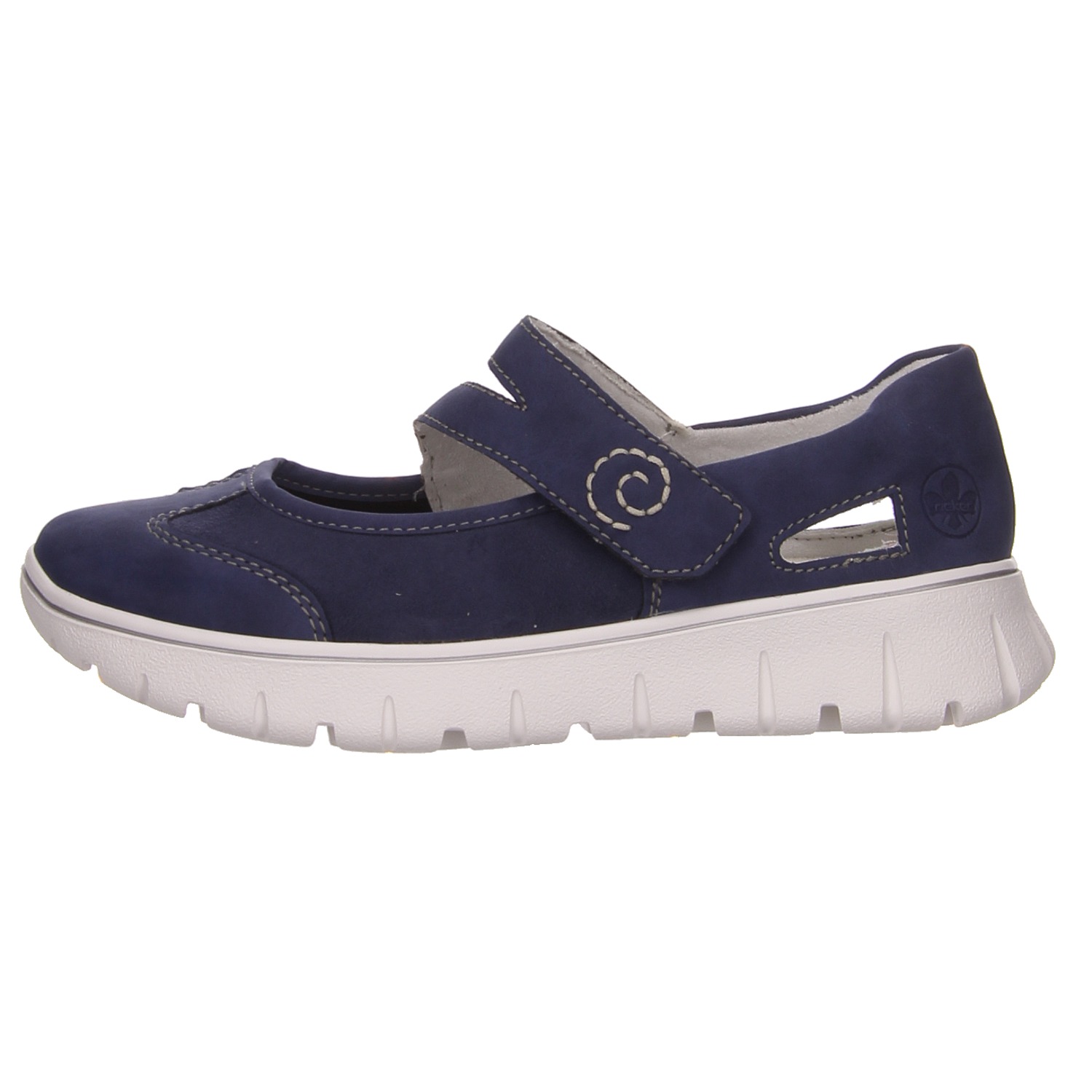 Rieker Spangenballerina blau blau