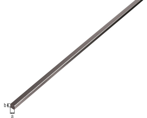 Vierkante stalen staaf 10x10 mm, 3 m