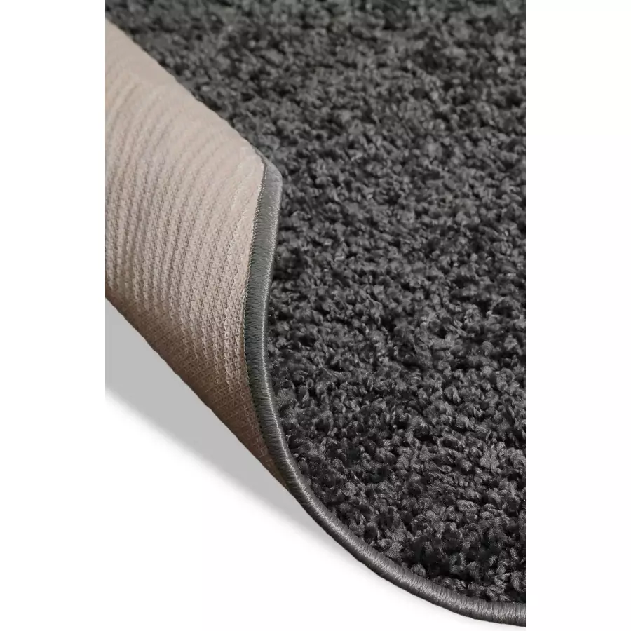 Wecon home basics Hochflorteppich Greta anthrazit grau