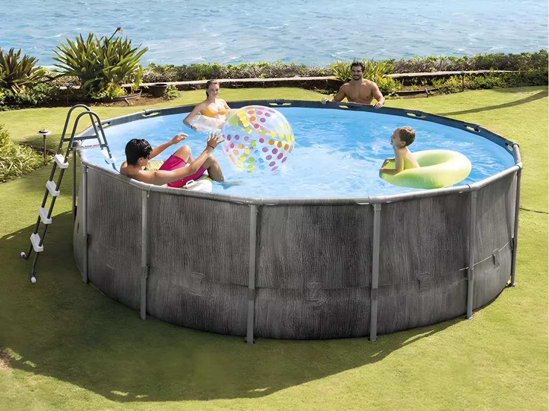 Piscine tubulaire Baltik ronde 4,57 x 1,22 m - Intex