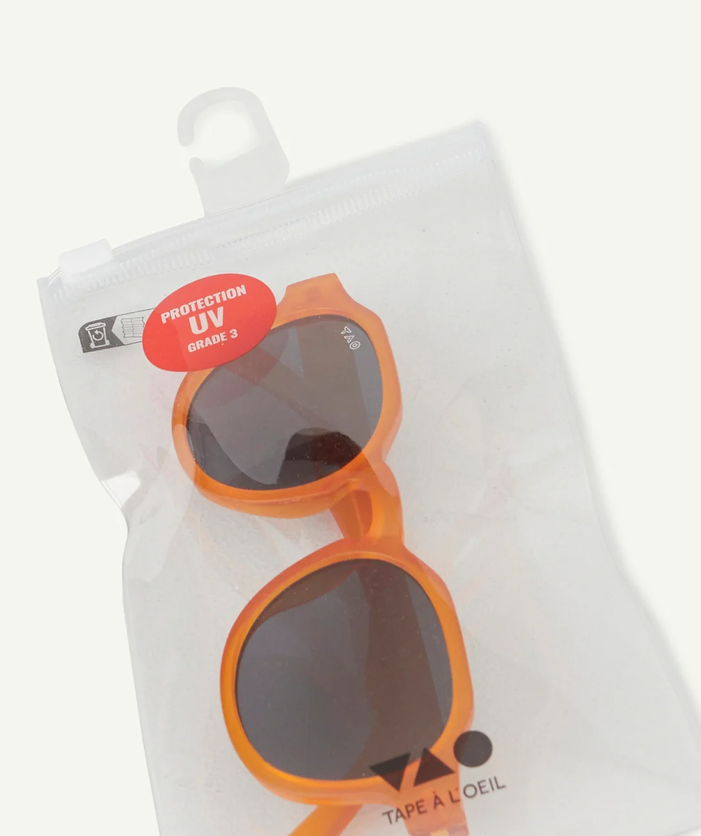 LUNETTES DE SOLEIL GARÇON EN PLASTIQUE RECYCLÉ ORANGE