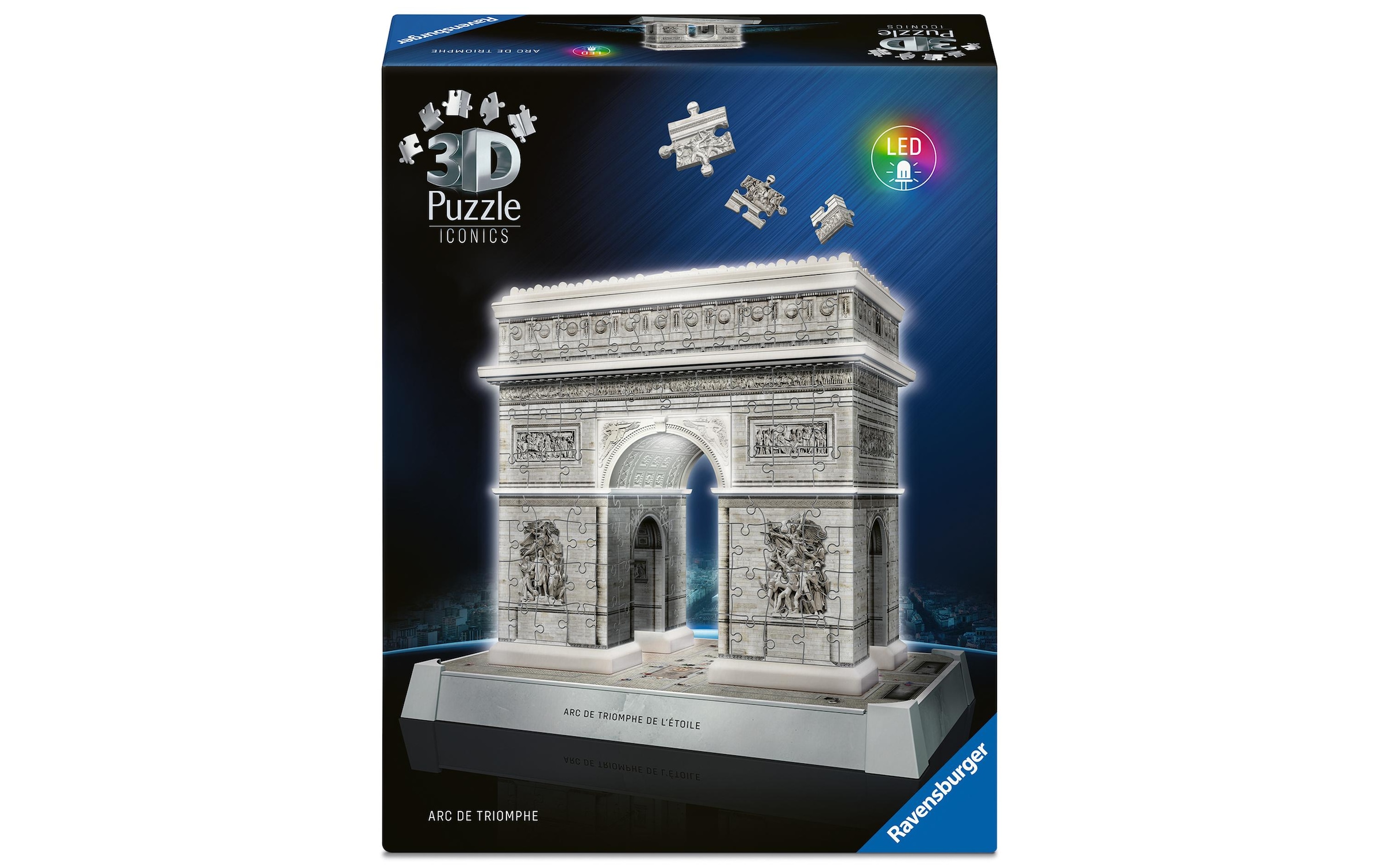 Ravensburger 3D-Puzzle »Iconics Arc de Triomphe with Light« 3D-Effekt