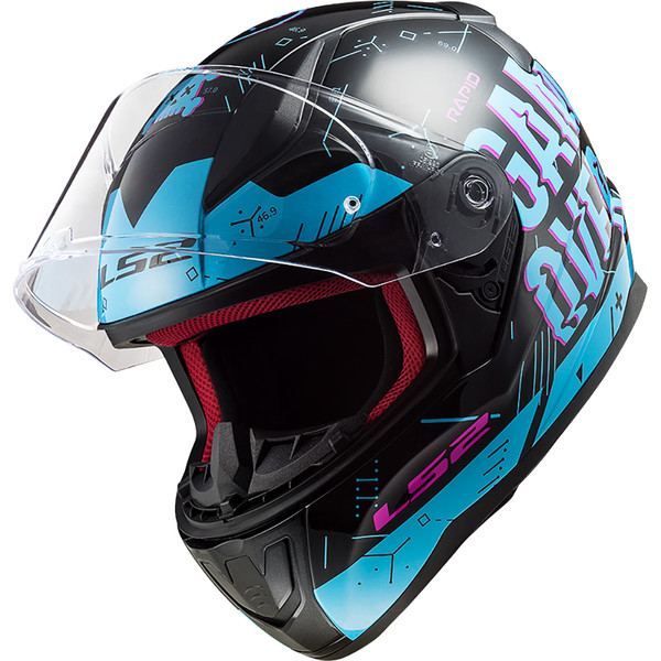 LS2 - Casque FF353 Rapid Player Noir / Turquoise