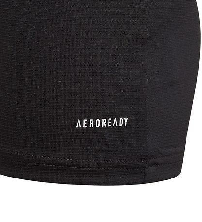 adidas Performance Bluse - Team BASIS Tee Y - Schwarz