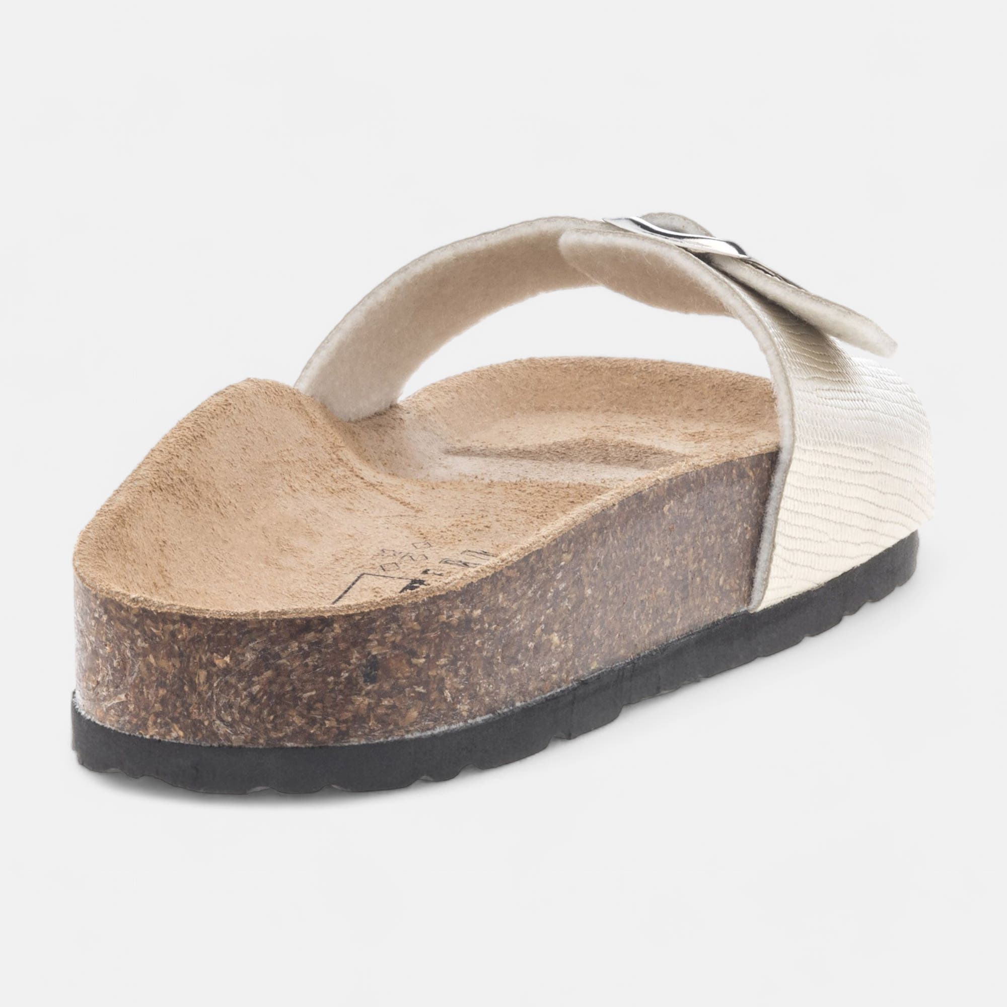 Mules semelle liège Femme or