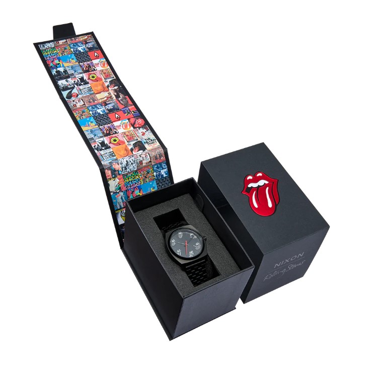 Nixon Rolling Stones Time Teller All Black