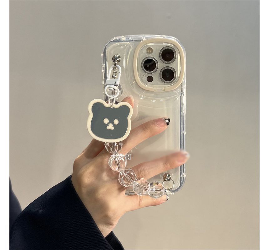 Muniepolis - Bear Mirrored Chain-telefoonhoesje - iPhone 11 / 11 Pro / 11 Pro Max / 12 / 12 Pro / 12 Pro Max / 13 / 13 Pro / 13 Pro Max / 14 / 14 Plus / 14 Pro / 14 Pro Max / 14 Plus