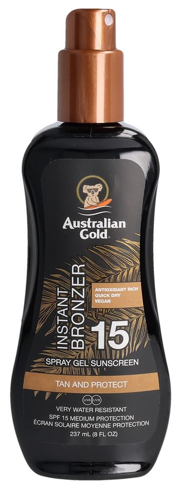 AUSTRALIAN GOLD Spray Gel mit Bronzer<br>237 ml, Spray, SPF15