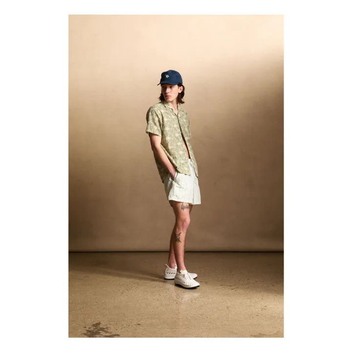 Bather Chemisette Brodée Camp | Vert