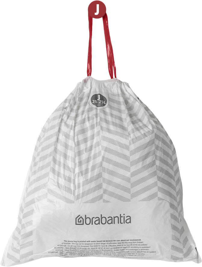 Brabantia Affaldspose J 20 - 25 Ltr 20 stk White