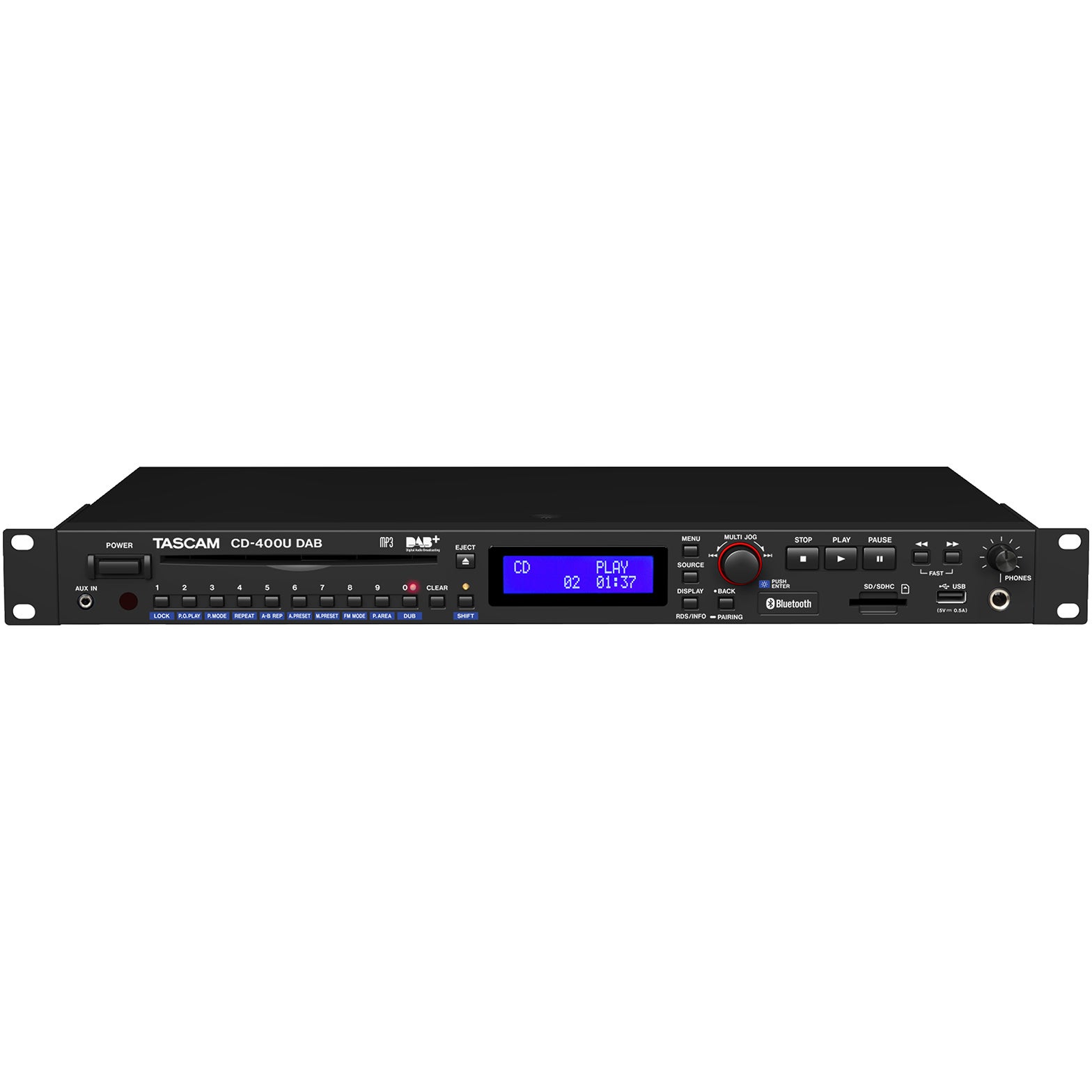Tascam CD-400U DAB mediaspeler met tuner en Bluetooth