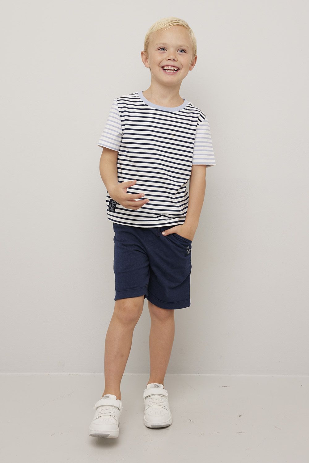 Shorts i slub jersey Sondre