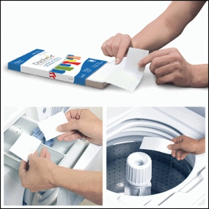 (64er Set) Easy&Fair Vordosierte Eco Waschmittel Streifen mit Frischeduft für Textilien (77151)