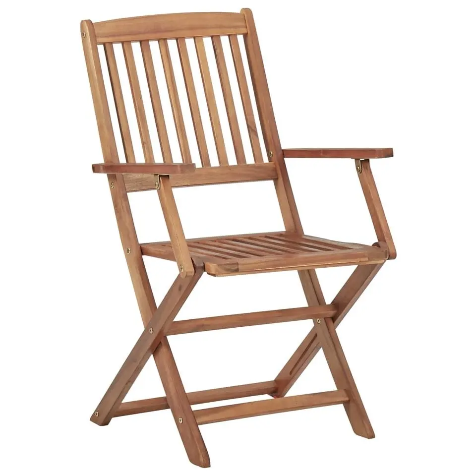 vidaXL - Tuinstoel - Bruin - Hout - 2 stuks