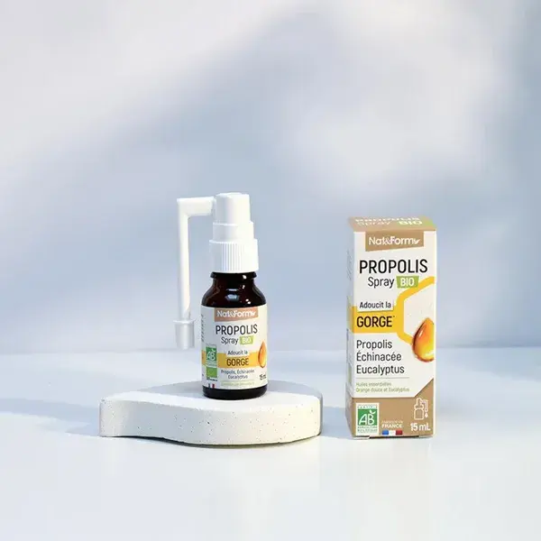 Spray bucal de própolis orgânica Nat & Form 15ml
