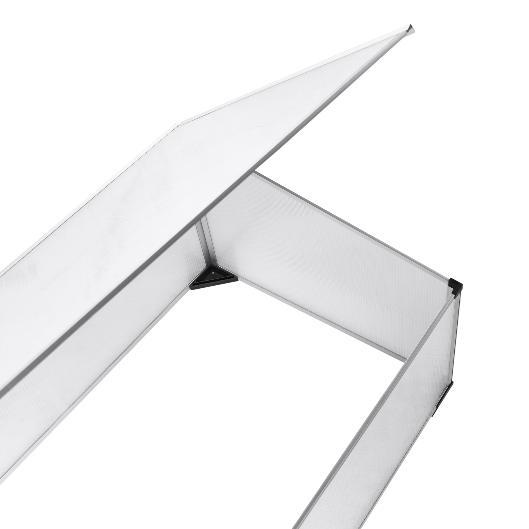 Beliani - CARFIZZI - Tuinkas - Zilver - 41 cm - Polycarbonaat