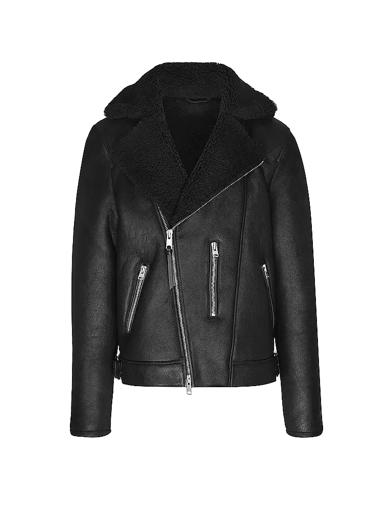 ALLSAINTS Lederjacke XENA schwarz